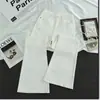 Jeans Acampanados Blancos para Mujer, Otoño, de Tiro Alto, Sueltos, Adelgazantes, Alargadores de Piernas, Elásticos, Antiadherentes, Pantalones Acampanados Petite