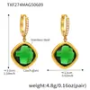 Pendientes Omaca Translucent Super Flash de Cristal Checo Importado Completamente Incrustados en Diamantes Acero Inoxidable Color Duradero Joyería de Alta Gama Regalo para Mujer