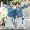 Hanfu para Niños Niños Otoño Estilo Delgado Bebé Estilo Chino de Gama Alta Disfraz Antiguo Traje Tang Infantil Primavera Otoño Estudios Chinos Disfraz de Actuación