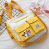 Bolso de hombro coolomi japonés bonito, tutorial de dibujos animados para estudiantes de secundaria y preparatoria, bolso de mensajero portátil de gran capacidad.