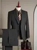 [Terno de Elite para o Dia a Dia] Terno Masculino, Casual de Negócios, Formal Slim-Fit para o Trabalho, Terno de Alta Qualidade Sem Passar