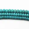 Diámetro 10, 8, 6 mm Cuentas de Ábaco Turquesa Cuentas Semi-Terminadas Pulsera DIY Collar Accesorios de Joyería Venta al por Mayor