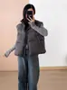 Colete de Penas Feminino Roupa Externa Coreana High-End 2025 Inverno Novo Estilo Camadas Estilo Estrangeiro Puffer Solto Espessado Jaqueta