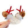 Bebé Navideño Corea del Sur Accesorios para el Cabello Reno Navideño Pinza para el Cabello de Niña Linda Pinza Navideña Adorno para la Cabeza Niños Cuernos de Reno