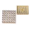 Hebilla de Diamante Cuadrada Botones Metálicos Botones de Camisa Botones de Punto para Suéter Sujetadores de Botón Ferretería para Botones Accesorios de Ropa