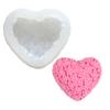 Día de San Valentín Amor Flor Hortensia Pastel de Mousse Molde de Azúcar Plegado Patrón Tejido Amor Vela de Aromaterapia Molde de Silicona