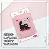 Portatarjetas Deslizante Divertido de Gato Soporte para Insignia de Estudiante Tarjeta de Campus Bolsa para Tarjeta de Comida Transparente Portaid Anti-Pérdida Funda Protectora para Hombres y Mujeres