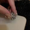 Anillo retro negro simple estrella estilo europeo y americano personalizado goteo de aceite para hombres y mujeres mismo aleación anillo abierto