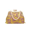 Nuevo Bolso Cheongsam Bordado Chino para Mujer Bolso de Mano con Cuentas Hanfu Moda Bolso Bandolera de Hombro Bolso de Noche Texturizado