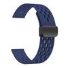 Pulseira de 20/22mm para relógio Samsung5/6/7 Huawei gt3/4 pulseira de silicone poroso fivela magnética dobrável
