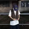 Colete de trabalho masculino, peça de outer wear estilo chinês, casual funcional retrô estilo japonês marca da moda, multi-bolsos, estilo boyfriend, modelagem solta