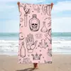 Alfombra de rizo patrón de moda toalla para sudar toalla de playa toalla de baño chal toallita de microfibra impresión digital costero
