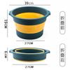 Balde de banho de pé dobrável de silicone banheira de pé dobrável doméstico banho de pés de massagem portátil balde de banho de pés retrátil portátil