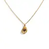 Collar Versátil de Moda de Lujo Ligero Estilo Ojo de Tigre Cadena para Clavícula Joyería Colgante de Acero Inoxidable Collar Estilo Ins Europeo y Americano