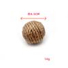 Brinquedo bola de sisal para gatinho pena bola de sisal som resistência a arranhões cor primária tecido brinquedo para animais de estimação