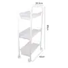 Estante de Almacenamiento para Cocina de Piso Extraíble Carrito para el Hogar y Baño Cesta para Verduras Cesta para Verduras Almacenamiento de Juguetes