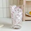 Taza de Vidrio con Popote de Gato Kt de Alta Apariencia Taza de Vidrio Hello Kitty para Uso en Casa Taza para Beber de Gran Capacidad para Oficina