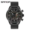 Reloj para hombre Sanda personalizado resistente al agua casual de negocios moda coreana moda reloj de seis agujas para hombre venta al por mayor de fábrica