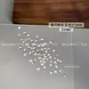 K9 Manicura Piedras de Strass Irregulares Planas Biseladas Plateadas Decoraciones de Strass Súper Brillantes Rivoli Rombo Gota de Agua Hojas de Arce Decoraciones Ultra Brillantes