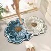 Tapetes de Banheiro de Lama Diatomácea Estilo Seda Transfronteiriços, Capachos Decorativos de Alta Qualidade para Uso Doméstico, Tapetes de Banheiro Antiderrapantes, Dropshipping