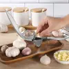 Espremedor de Alho, Amassador Manual de Alho, Picador de Alho, Descascador e Espremedor de Alho, Ferramenta de Cozinha Doméstica, Fabricante de Pasta de Alho