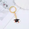 Temporada de Graduación Creativa Examen de Admisión Universitaria Llavero Inspirador Sombrero de Estudiante Respuesta de Puntaje Completo Colgante para Mochila Llavero de Examen de Admisión Universitaria para Estudiante
