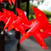 Decoración del Día Nacional Bandera Roja de Cinco Estrellas Molinillo de Viento Impermeable para Exteriores Centro Comercial Escuela Lugar Escénico Escena de Evento Atmósfera Baoshishi