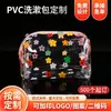 Estuche de Lápiz de Hueso de Pegamento Suave de Plástico Transparente Personalizado Bolsa de Cosméticos Portátil de Viaje Gran Capacidad Almacenamiento Bolsa de Lavar