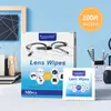 Toallitas para Gafas Toallitas para Lentes Paño Desechable para Gafas Gafas de Protección Pantalla de Teléfono Móvil Toallitas Húmedas Manchas Venta al por Mayor