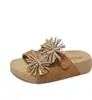 Sandalias Retro de Lentejuelas de Alta Venta del Distribuidor, Modelo Nuevo 2026, Resistentes, para Fiestas, Slip-On, Punta Cerrada, Suela Gruesa, que Aumentan la Altura