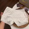 Calzoncillos bóxer de algodón puro para mujer con probióticos 10A pantalones de seguridad antibacterianos dos en uno florales calzoncillos de algodón puro de cuatro esquinas