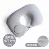 Almohada inflable, almohada de viaje de soporte para el cuello portátil, almohada en forma de U inflable a presión, almohada esencial de viaje para el cuello, almohada de avión, almohada inflable