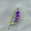 Muguete Producto Terminado Hecho a Mano Hilo Rama de Muguete de Cuatro Cabezas Decoración de Arreglo Floral para Hogar Restaurante Flor Artificial