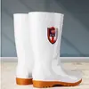 Nuevas botas de higiene para fábrica de alimentos, botas de lluvia blancas, antideslizantes, resistentes a ácidos y álcalis, adecuadas para uso en cocina, zapatos de trabajo unisex para chef