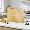 Tábua de Corte Doméstica de Placa de Alta Densidade Imitando Madeira de Bambu com Alça Interna para Pendurar e Secar