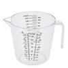 Taza medidora de plástico de gran capacidad con mango graduado medidor de mililitros para el hogar resistente a altas temperaturas cocina leche horneado batidor de huevos