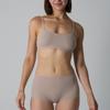 Sujetador para Todas las Tallas Sin Relleno Correas de Hombro Ajustables Ropa Interior Pantalones Cortos Color Piel Conjunto de Ropa Interior para Casa
