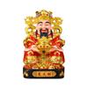 Adorno del Dios de la Fortuna para el Hogar Dios de la Fortuna Vestido de Rojo Atrae Riqueza Dios de la Fortuna Civil Adoración en Casa Apertura de Tienda Adorno del Dios de la Fortuna Estatua de Buda