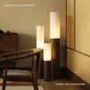 Luminária de Mesa Decorativa para Sala de Estar e Quarto Estilo Mid-Century de Alto Padrão Luminária de Mesa de Chão Simples Nórdica em Madeira Maciça Quente