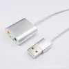 Placa de som externa USB 7.1 com cabo liga de alumínio conversor de áudio sem driver jogo ao vivo karaokê plug and play