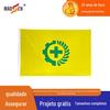 Venda Direta da Fábrica Bandeira de produção de segurança nº 3 nº 4 pode ser alterada slogan Bandeira de aviso de canteiro de obras Fundo amarelo Bandeira de proteção ao trabalhador