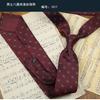 Corbata de hombre de 8 cm para traje formal, trabajo de negocios, estilo coreano, ropa de negocios británica, hecha a mano, retro, rayas de anacardo para el trabajo