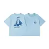 Ropa Infantil Dk 26 Verano Estilo Japonés Transpirable para Exteriores Algodón Manga Corta Camiseta para Niñas y Niños, Niños y Adolescentes Top Casual