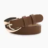 Cinto de Couro com Fivela de Pino Estilo Cool e Luxuoso para Mulheres, Cinto Texturizado de Alta Qualidade para Ternos, Cinto de Cintura Feminino Vintage e Artístico