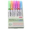 Bolígrafo de encaje para manualidades de 6 colores, Marcador de contorno ondulado diy, Bolígrafo de curva, Marcador de llave para estudiante