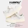 Sapatos Femininos Universais Sapatos Brancos Zhq68298 Verão Novos Sapatos Femininos Versáteis Tênis Feminino Nicho Esportivo Casual