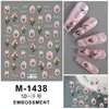 Novos Adesivos 5D Embossados para Nail Art Adesivos de Natal Boneco de Neve Floco de Neve Papai Noel Desenho Animado Estéreo Adesivos Adesivos para Unhas