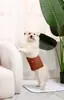 Cinto de Cortesia para Pets Transfronteiriço Roupa para Cães Pequenos Fraldas de Pano Respirável à Prova de Vazamento Design de Botão de Fralda Substituível Calças Fisiológicas