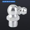 Boquilla para pistola de engrase m6m8m10m boquilla de engrase galvanizada de hierro personalizada boquilla de engrase de cabeza plana de codo recto