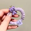 Anillo para el Cabello Color de Moda 2022 Azul Vinca Corona Morada Linda de Niña Oso Oso Ciego Cuerda con Pedrería Checa